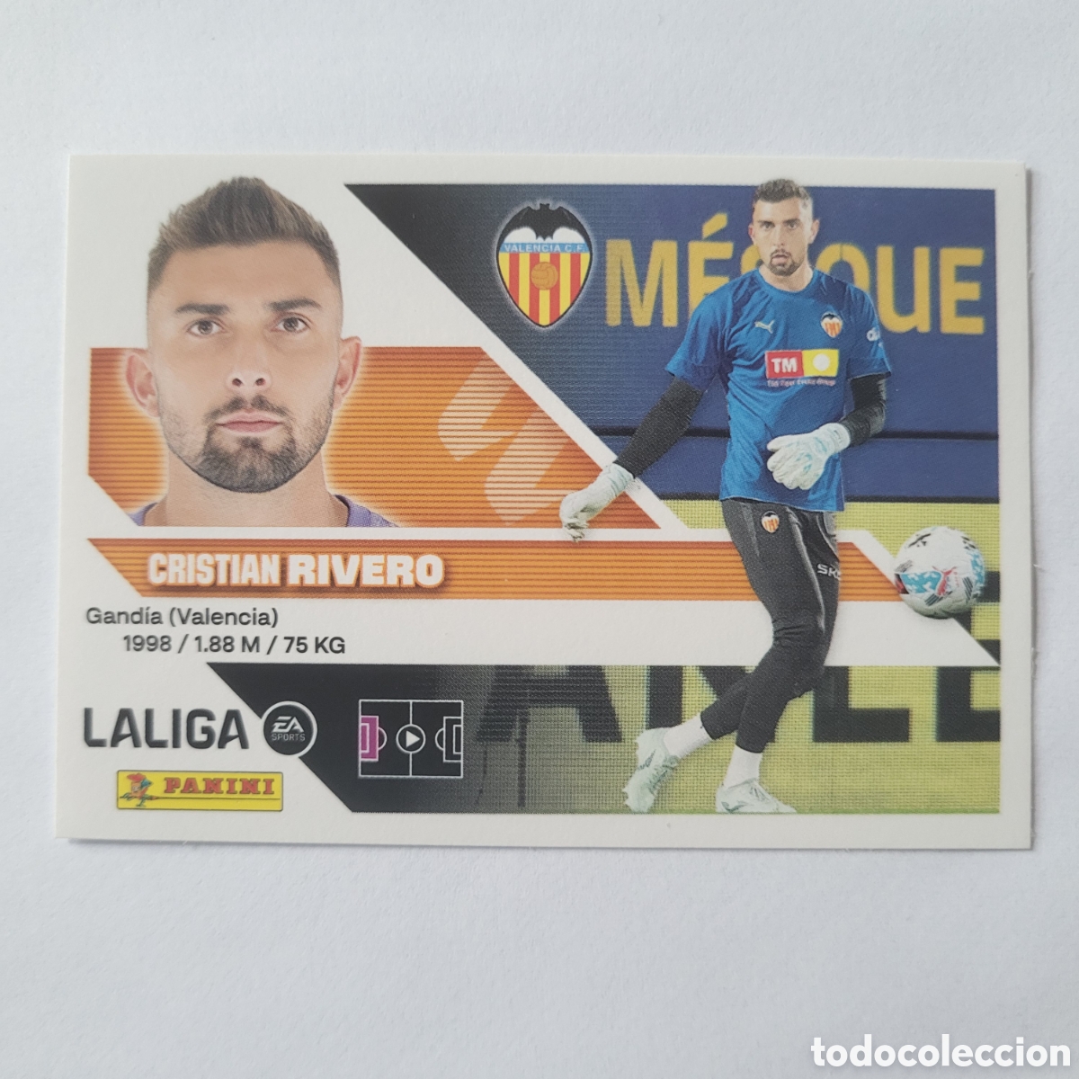 Cromos de f&uacute;tbol: 4 Cristian Rivero Valencia CF [Sticker] / La Liga Este 2026