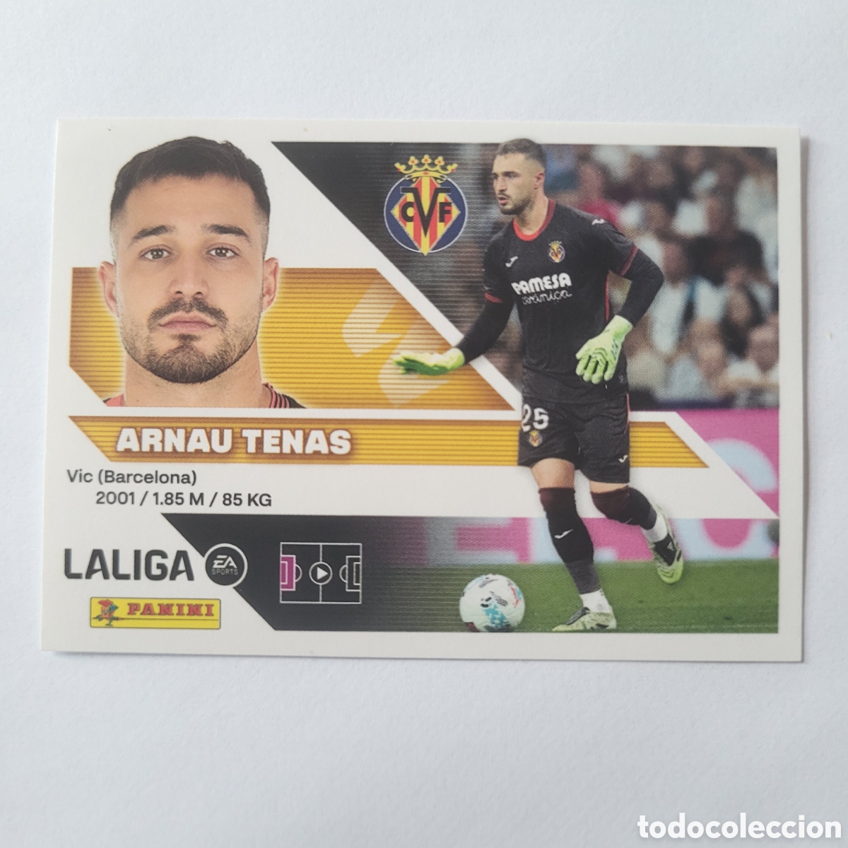 Cromos de f&uacute;tbol: 4 Arnau Tenas Villareal CF [Sticker] / La Liga Este 2026