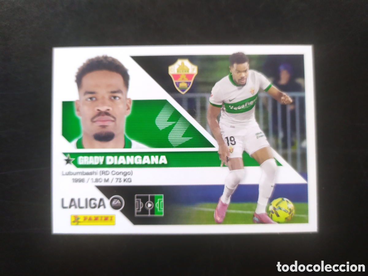 Cromos de f&uacute;tbol: Liga este 2026 2027 26 27 panini Diangana n&deg; 19 Elche