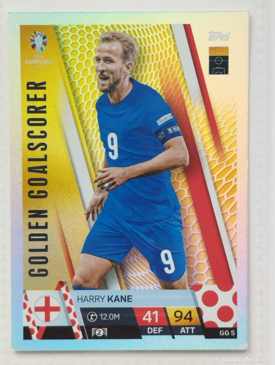 Cromos de f&uacute;tbol: CROMO CARD EURO 24 EUROCOPA 2024 MATCH ATTAX GOLDEN GOALSCORER GG5 GG 5 HARRY KANE INGLATERRA