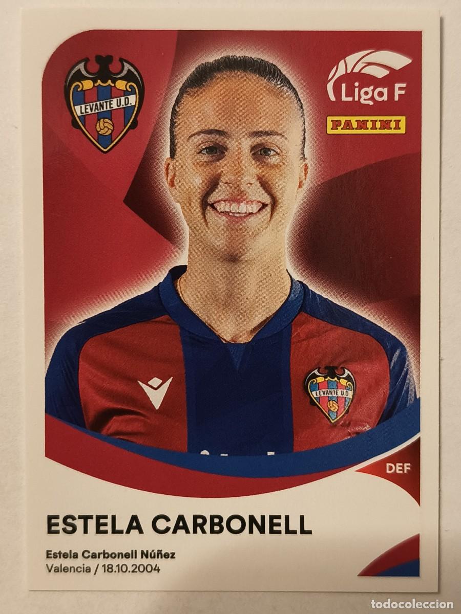 Cromos de f&uacute;tbol: #210 ESTELA CARBONELL (LEVANTE U.D.) LIGA F 2024/2025 PANINI