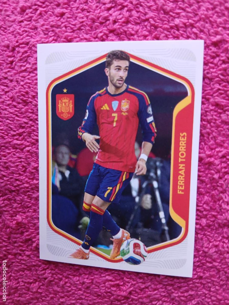 Cromos de f&uacute;tbol: espa&ntilde;a 2026 54 ferran torres selecci&oacute;n espa&ntilde;ola panini carrefour family mundial de futbol (I)