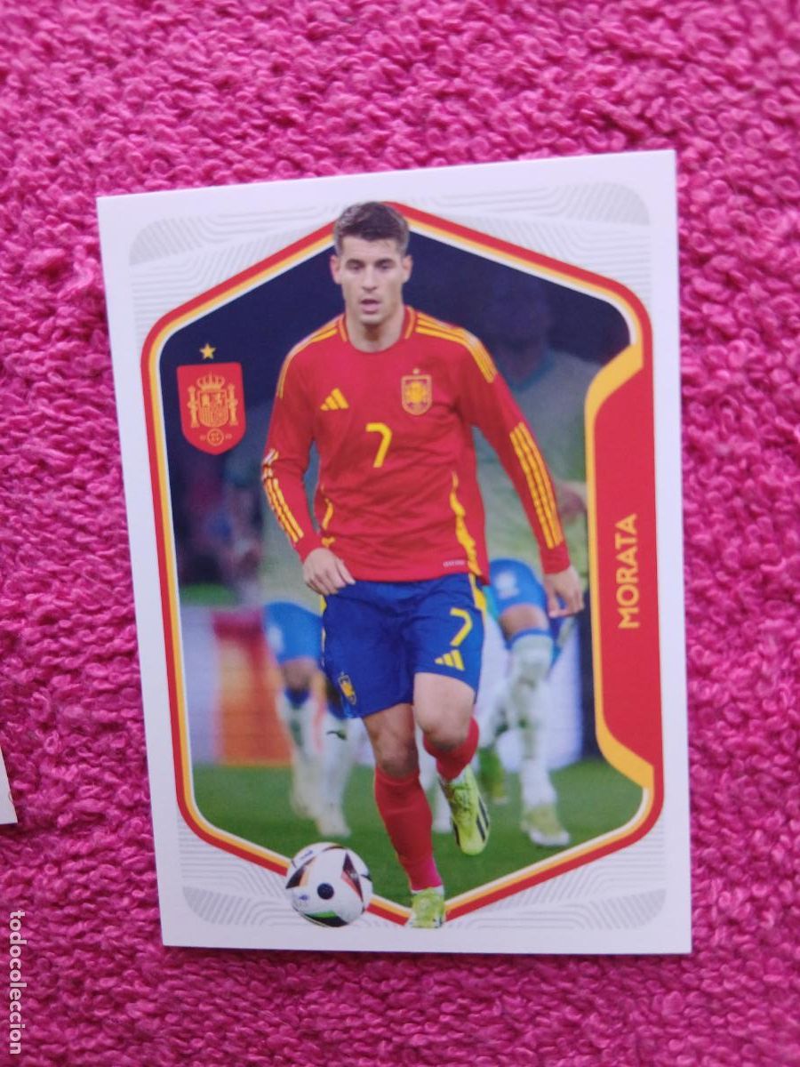 Cromos de f&uacute;tbol: espa&ntilde;a 2026 55 morata selecci&oacute;n espa&ntilde;ola panini carrefour family mundial de futbol (I)