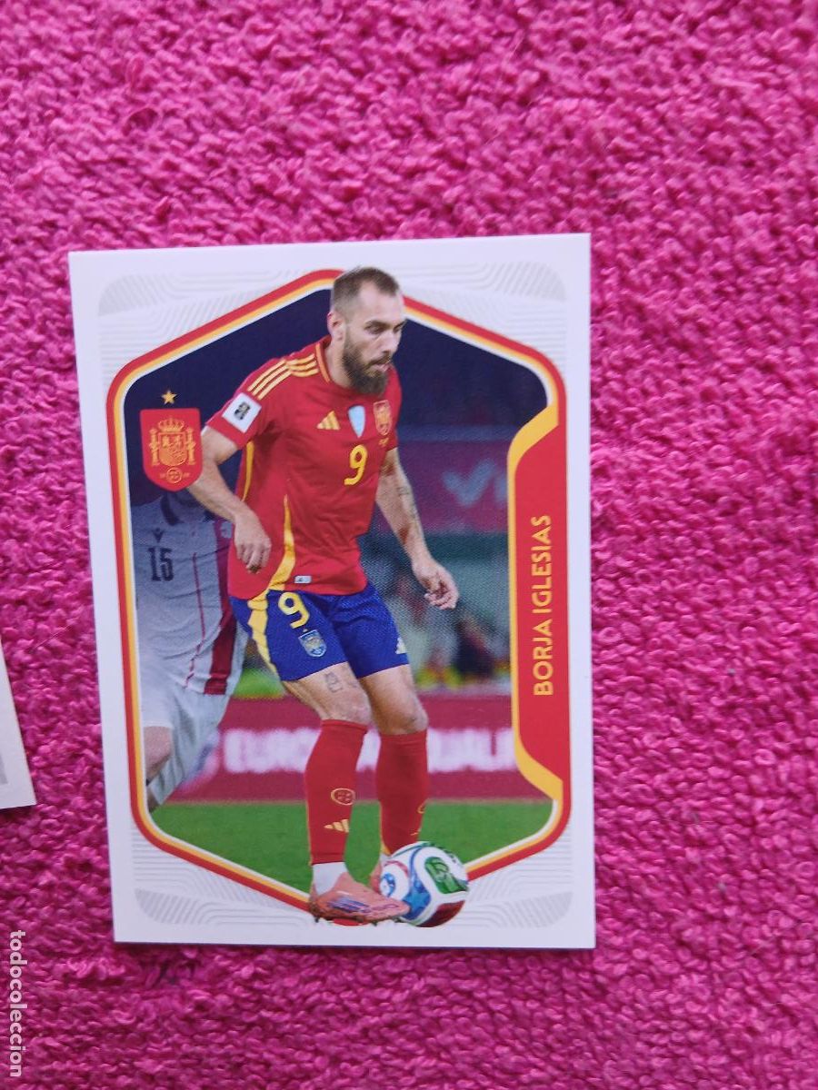 Cromos de f&uacute;tbol: espa&ntilde;a 2026 56 borja iglesias selecci&oacute;n espa&ntilde;ola panini carrefour family mundial de futbol (I)