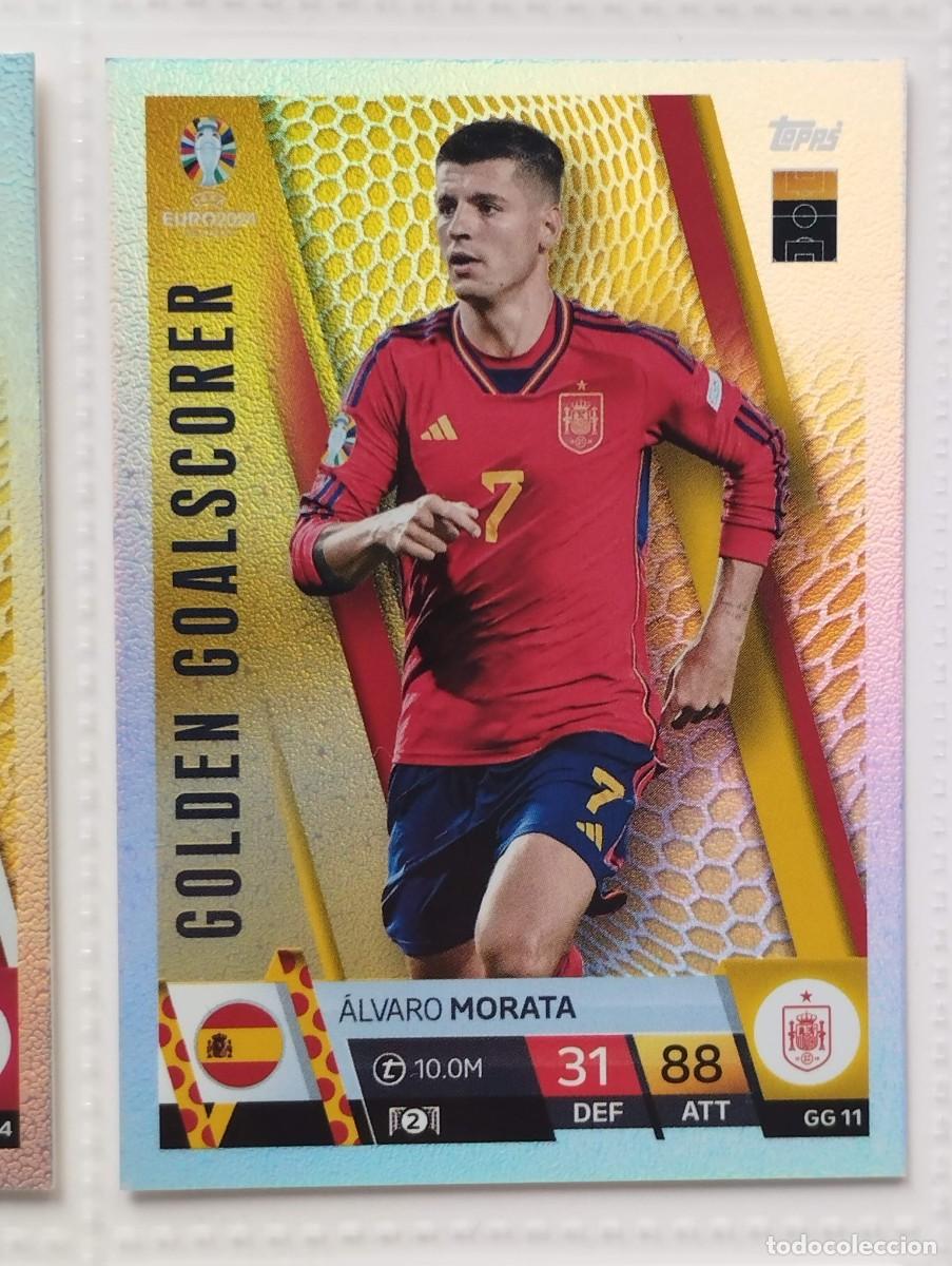 Cromos de f&uacute;tbol: CROMO CARD EURO 24 EUROCOPA 2024 MATCH ATTAX GOLDEN GOALSCORER GG11 GG 11 ALVARO MORATA ESPA&Ntilde;A