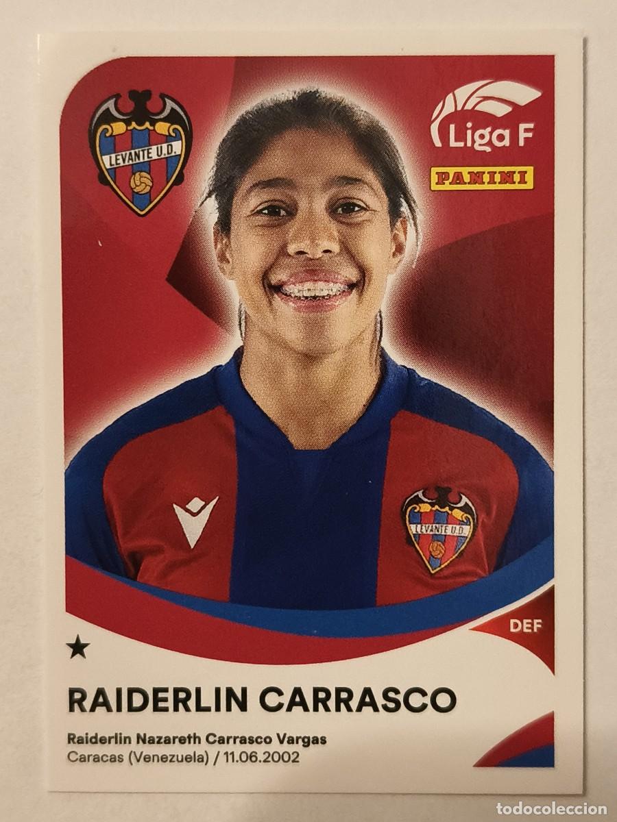 Cromos de f&uacute;tbol: #211 RAIDERLIN CARRASCO (LEVANTE U.D.) LIGA F 2024/2025 PANINI