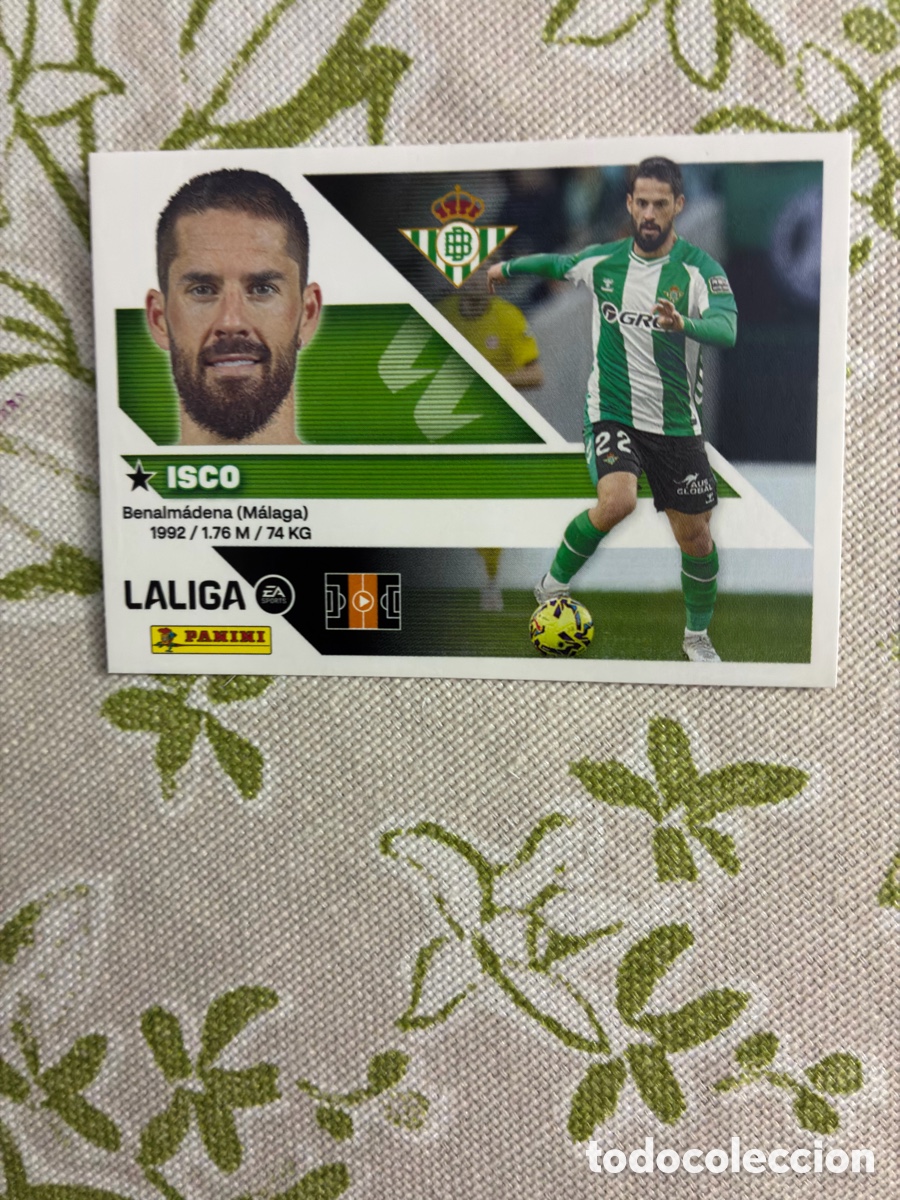 Cromos de f&uacute;tbol: Cromo Isco N&ordm; 16 Real Betis Estrella + C&oacute;digo Virtual - Este Panini Liga 2026-27 (Sin Pegar)