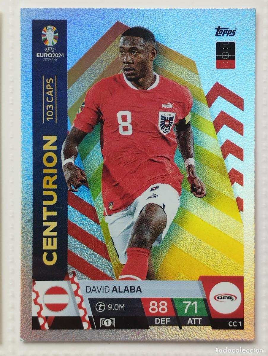 Cromos de f&uacute;tbol: CROMO CARD EURO 24 EUROCOPA 2024 MATCH ATTAX CENTURION CC1 CC1 DAVID ALABA AUSTRIA