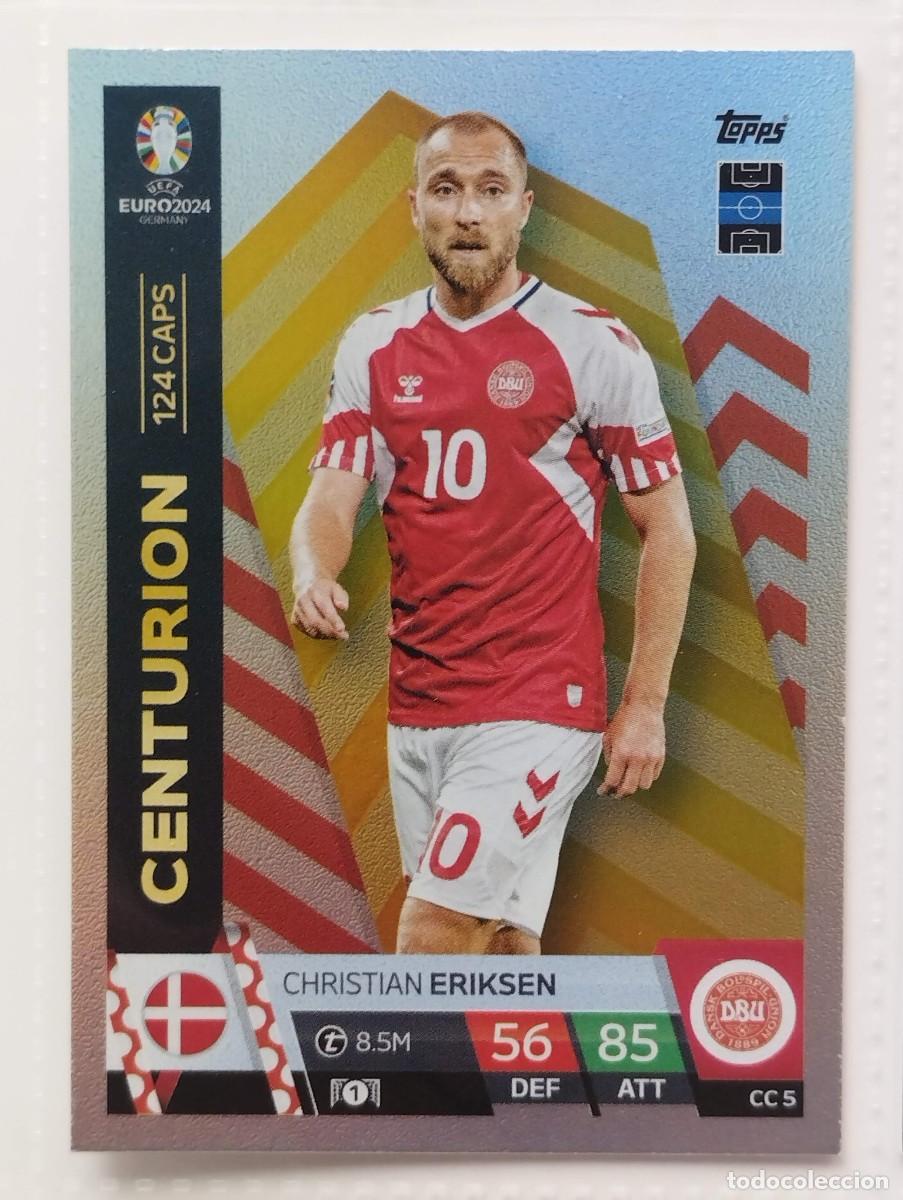 Cromos de f&uacute;tbol: CROMO CARD EURO 24 EUROCOPA 2024 MATCH ATTAX CENTURION CC5 CC 5 ERIKSEN DINAMARCA