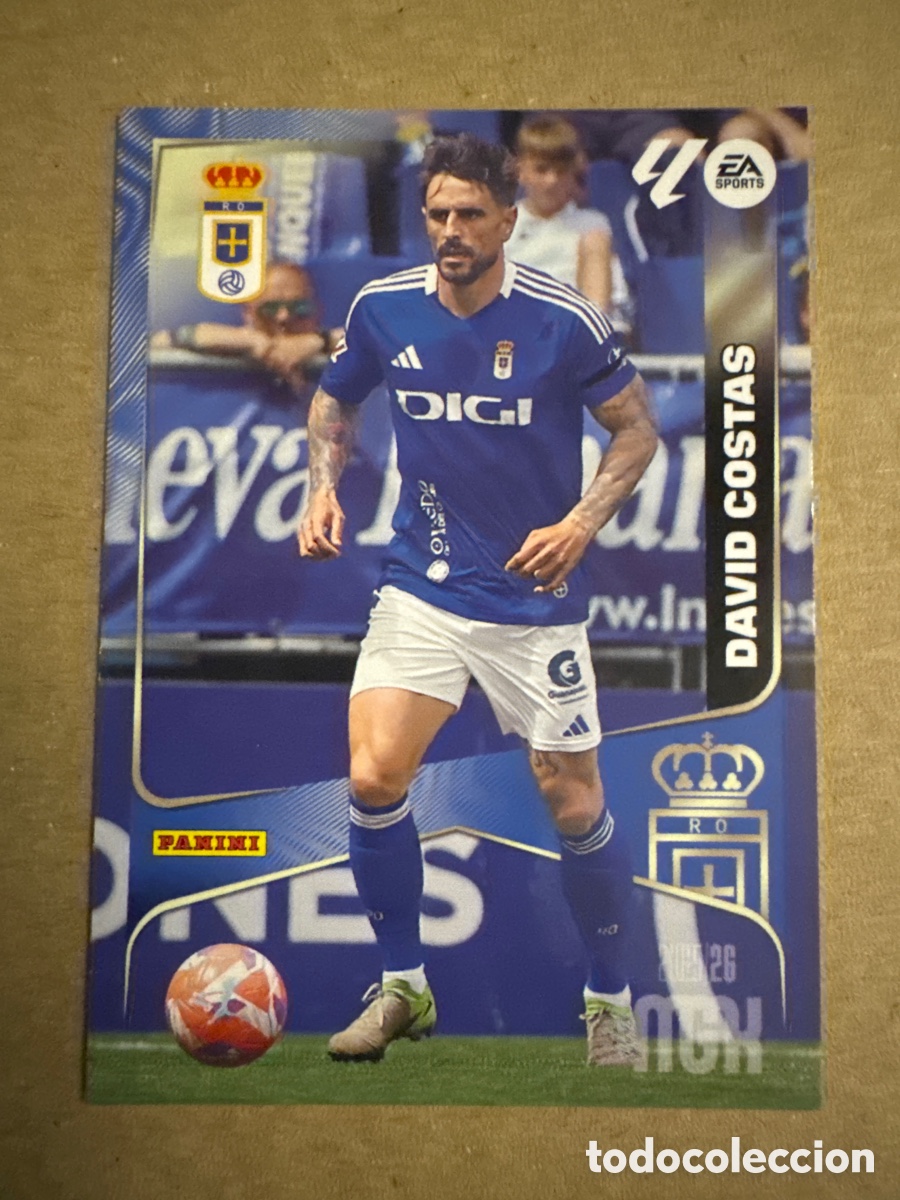 Cromos de f&uacute;tbol: # 277 David Costas Real Oviedo Megacracks 25 26 2025 2026 MGK
