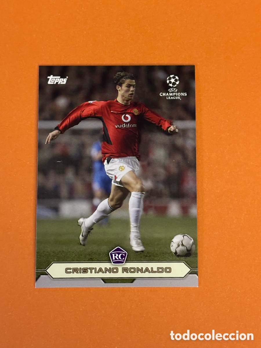 Cromos de f&uacute;tbol: TOPPS LOST ROOKIE CRISTIANO RONALDO UEFA CHAMPIONS LEAGUE 2003 2004 MANCHESTER UNITED 03 04