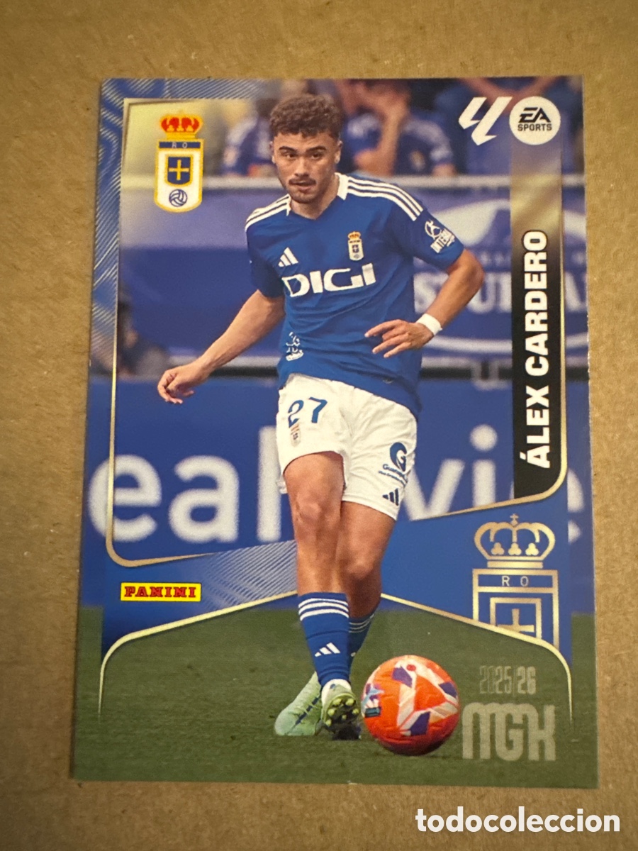 Cromos de f&uacute;tbol: # 283 &Aacute;lex Cardero Real Oviedo Megacracks 25 26 2025 2026 MGK