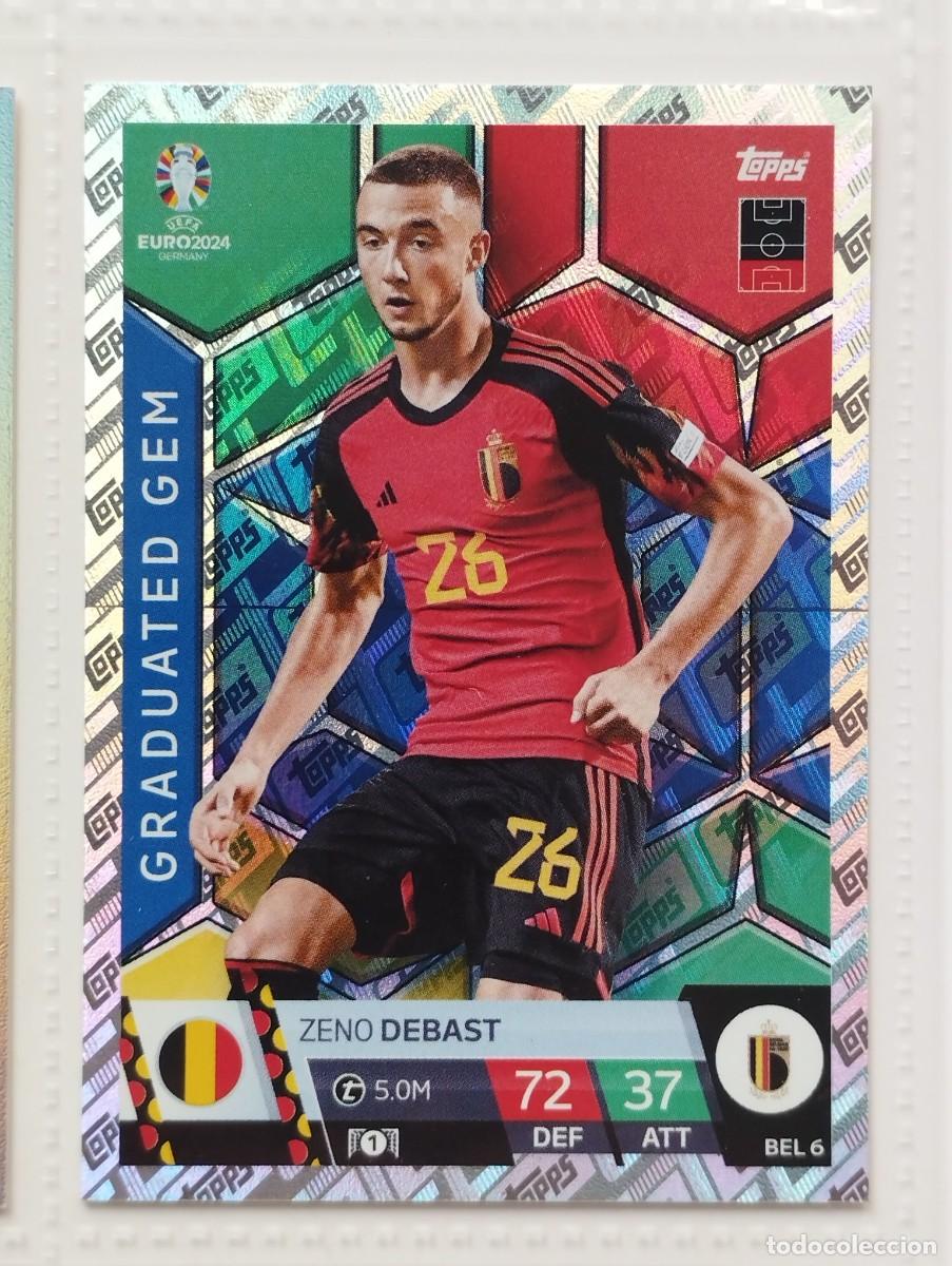 Cromos de f&uacute;tbol: CROMO CARD EURO 24 EUROCOPA 2024 MATCH ATTAX GRADUATED GEM ZENO DEBAST BEL6 BEL 6 BELGICA