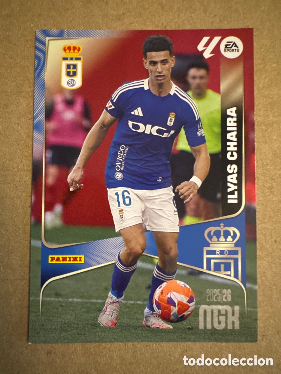 Cromos de f&uacute;tbol: # 286 Ilyas Chaira Real Oviedo Megacracks 25 26 2025 2026 MGK