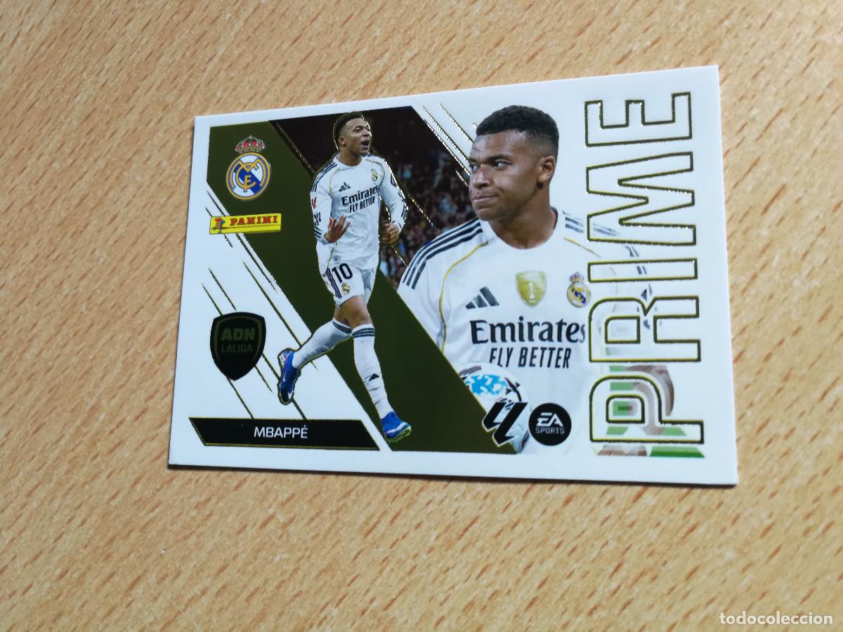 Cromos de f&uacute;tbol: Mbappe Real Madrid n&ordm; 8, cromo ADN PRIME, nuevo se sobre