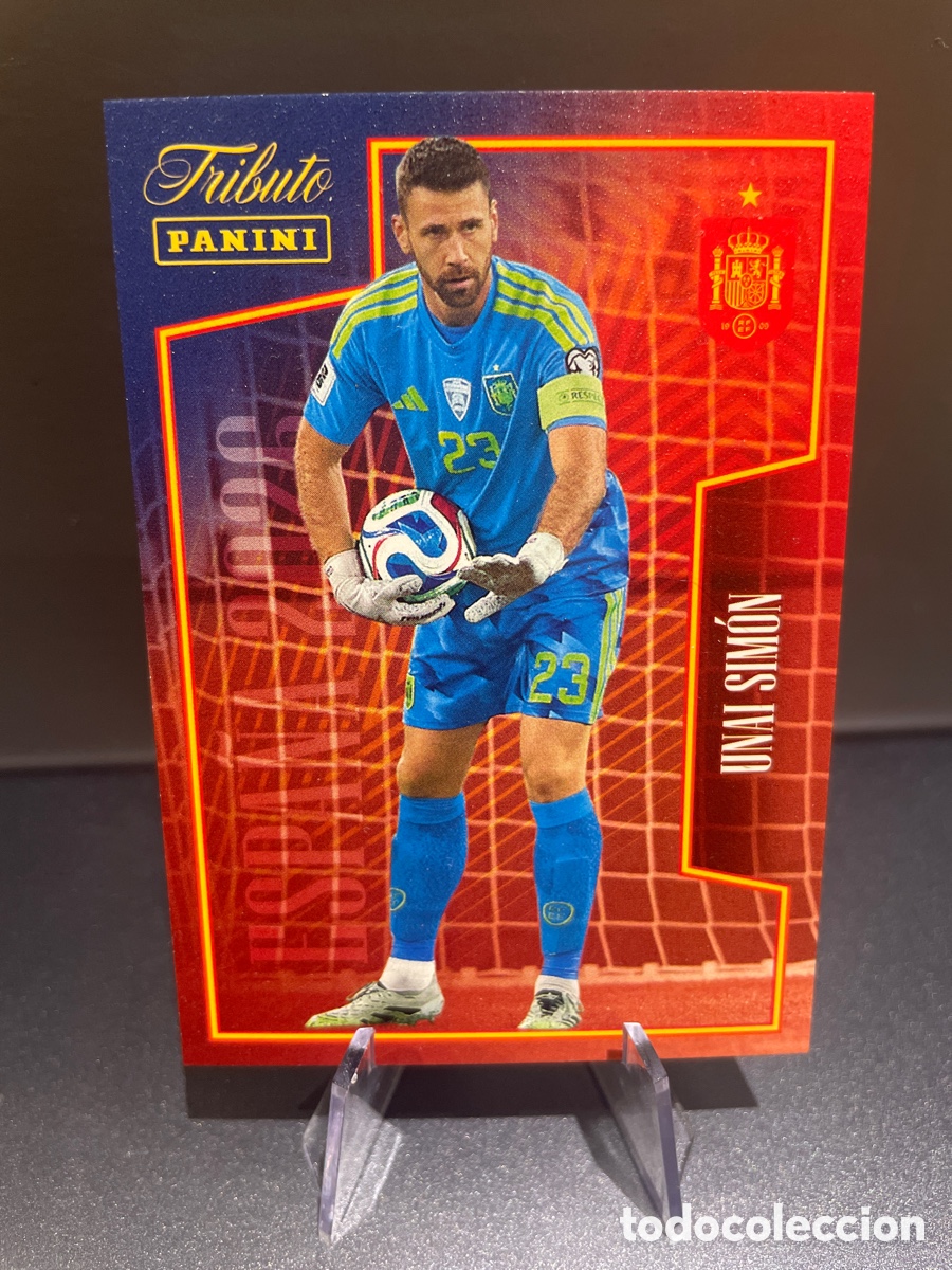 Cromos de f&uacute;tbol: Unai Simon 37 Panini Tribute Seleccion Espa&ntilde;ola 2010-2026 Vamos Campeones