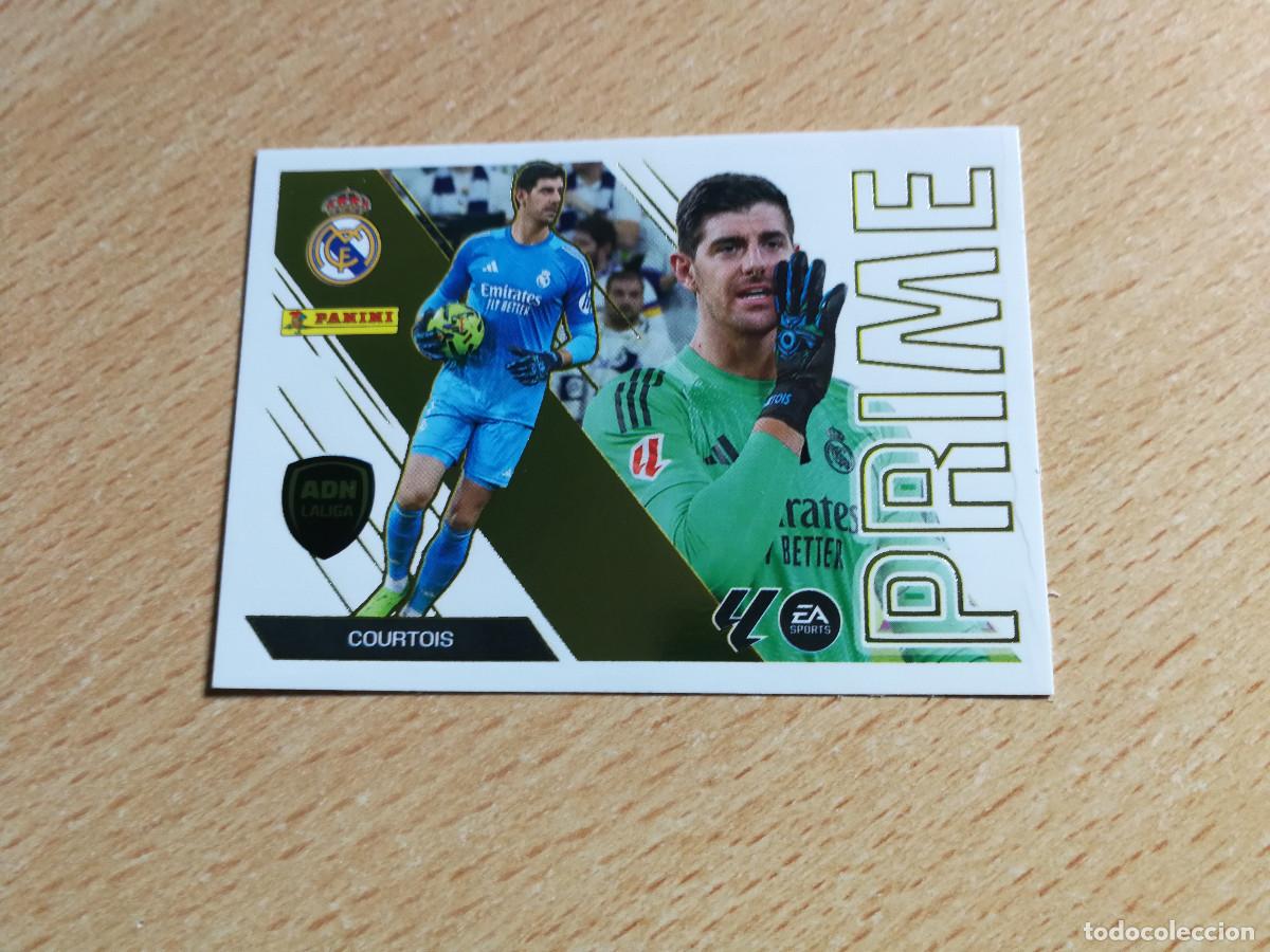 Fu&szlig;ball-Sticker: Courtois Real Madrid n&ordm; 3, cromo ADN PRIME, nuevo se sobre