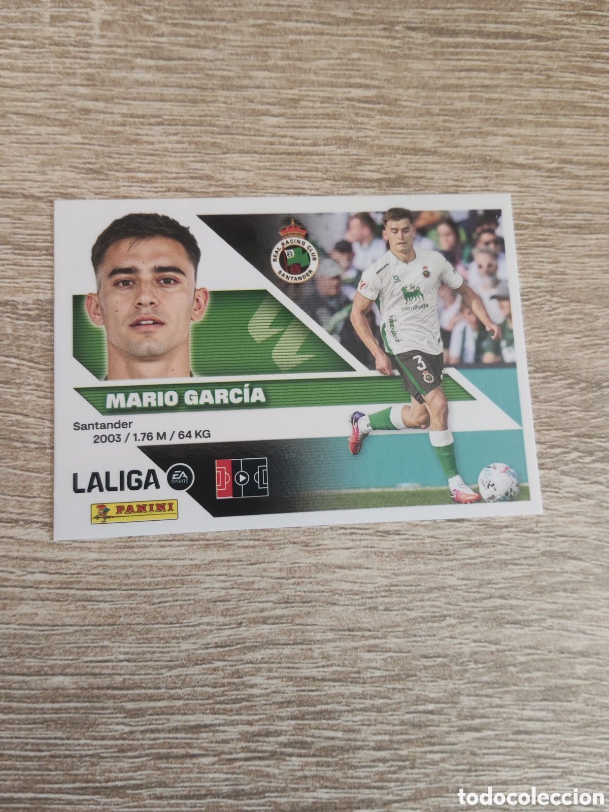 Cromos de f&uacute;tbol: Mario Garc&iacute;a Racing de Santander liga 2026 2027 26 27 ediciones este