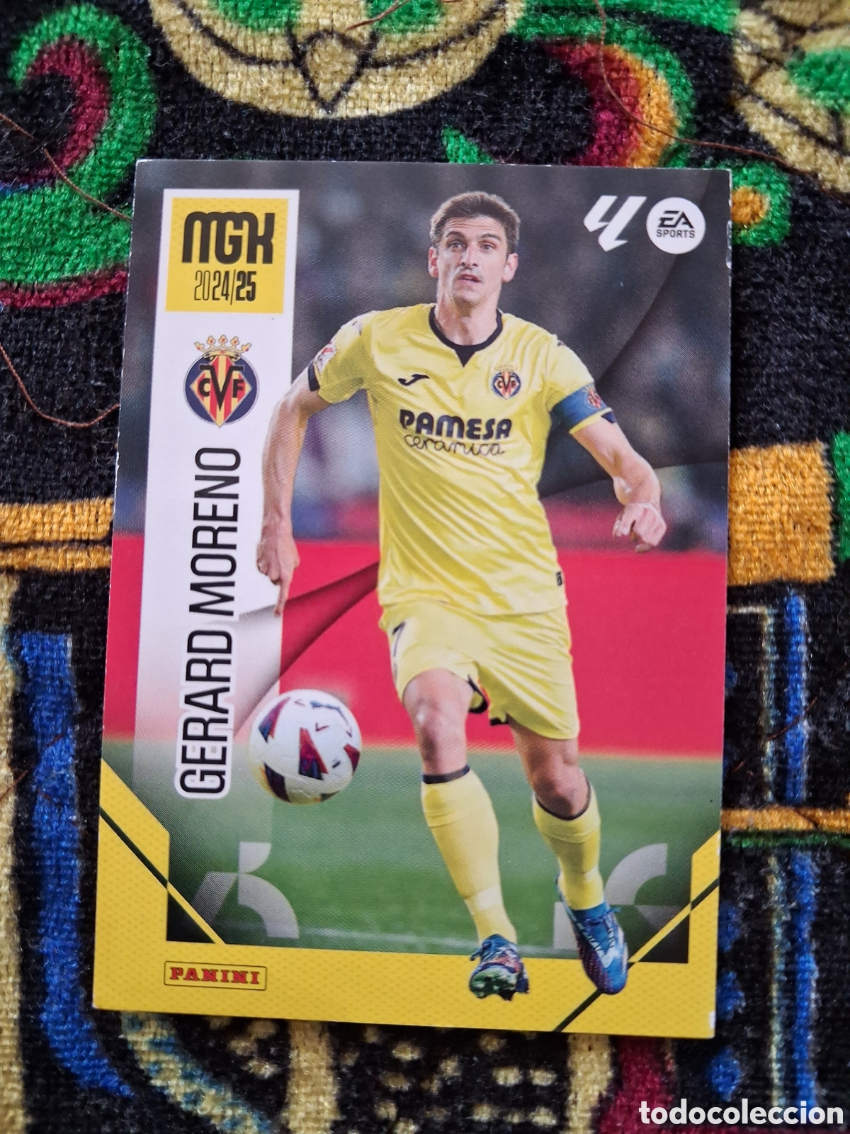 Cromos de f&uacute;tbol: 376 Gerard Moreno, Villarreal CF, Panini Megacracks 2024 2025 24 25