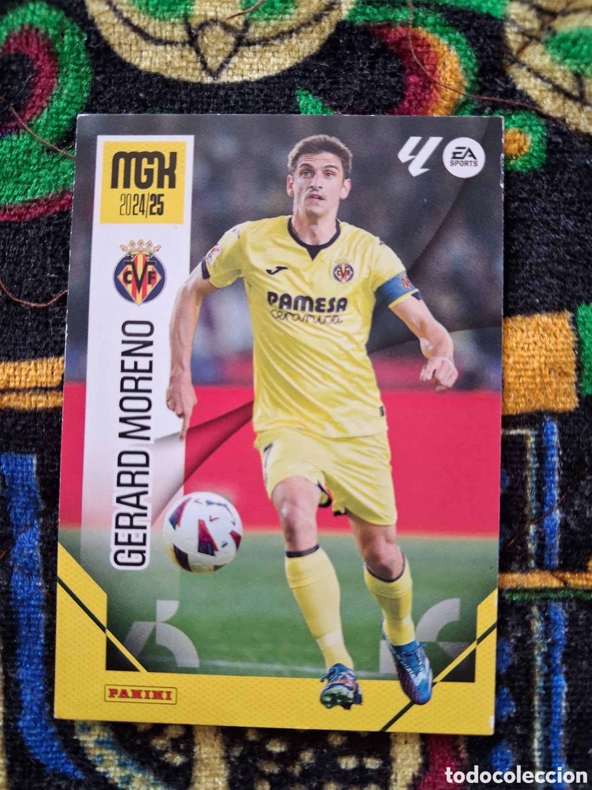 Cromos de f&uacute;tbol: 376 Gerard Moreno, Villarreal CF, Panini Megacracks 2024 2025 24 25