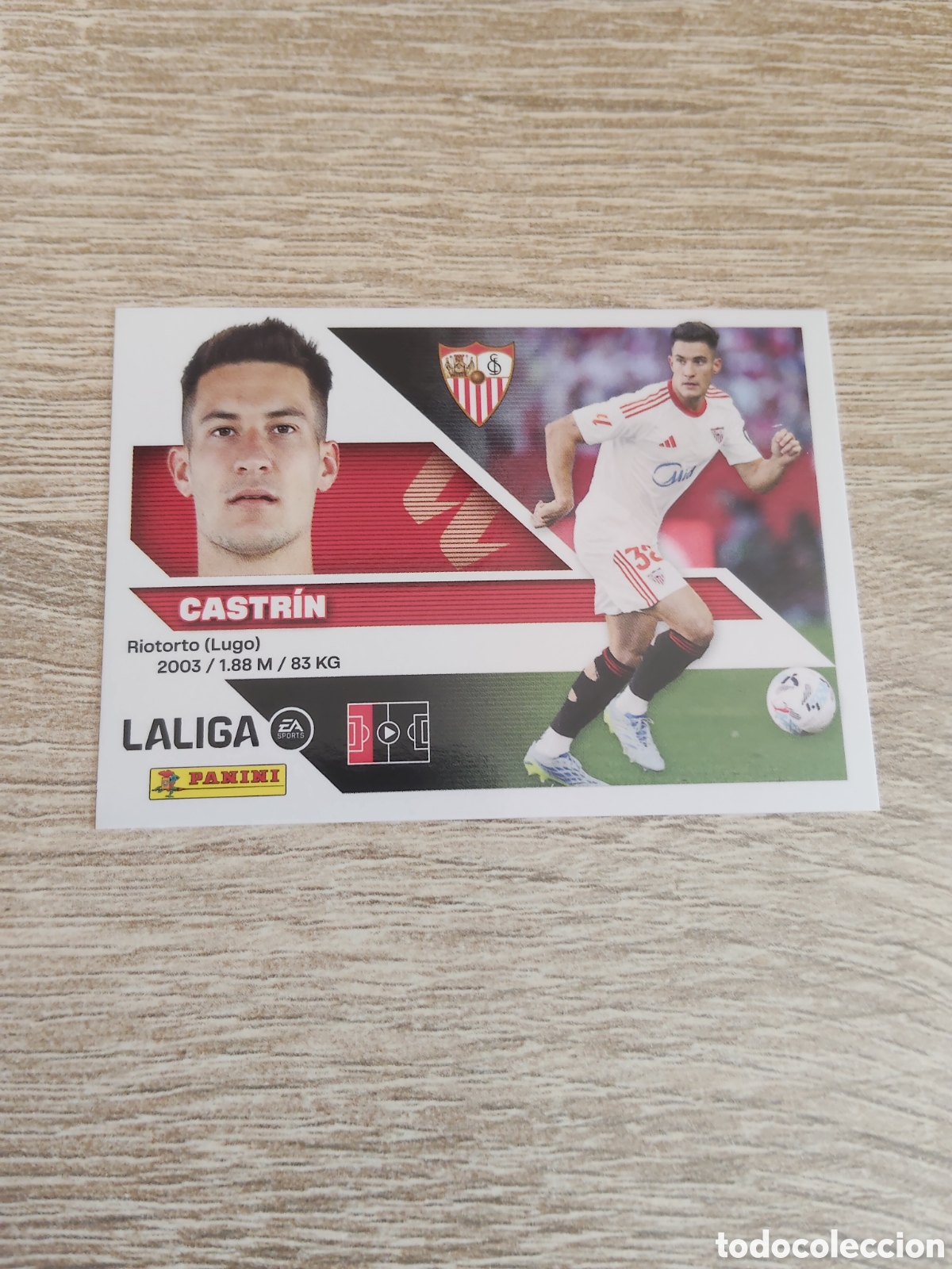 Cromos de f&uacute;tbol: Castrin Sevilla liga 2026 2027 26 27 ediciones este