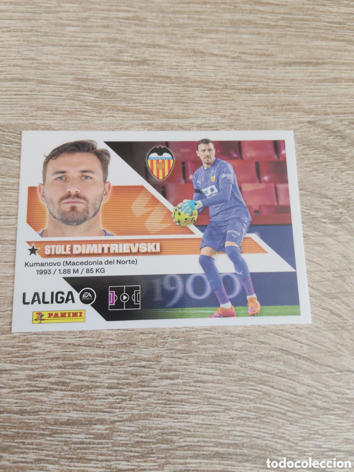 Cromos de f&uacute;tbol: Dimitrievski Valencia liga 2026 2027 26 27 ediciones este