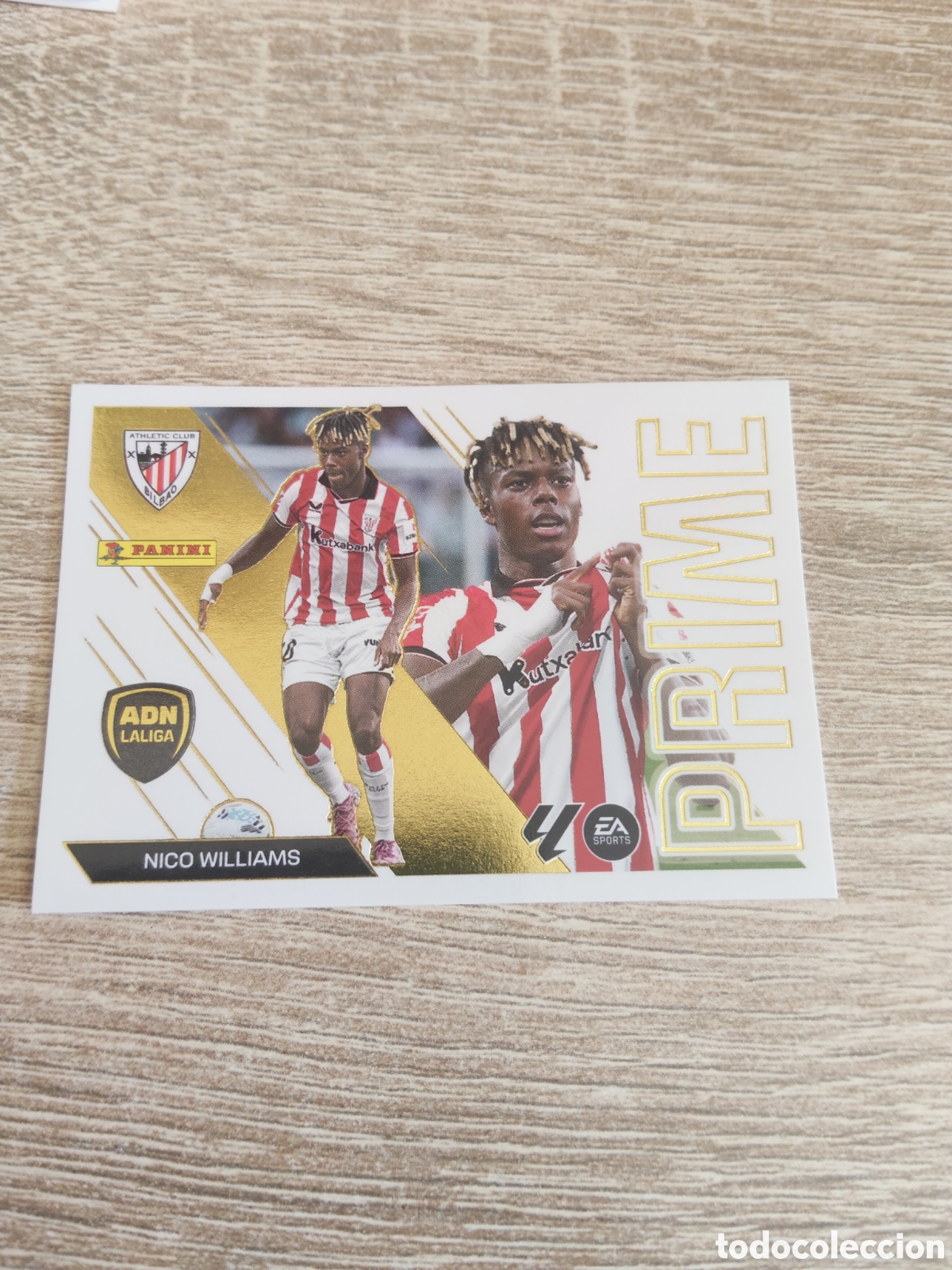 Cromos de f&uacute;tbol: Nico Williams Prime Athletic de Bilbao liga 2026 2027 26 27 ediciones este