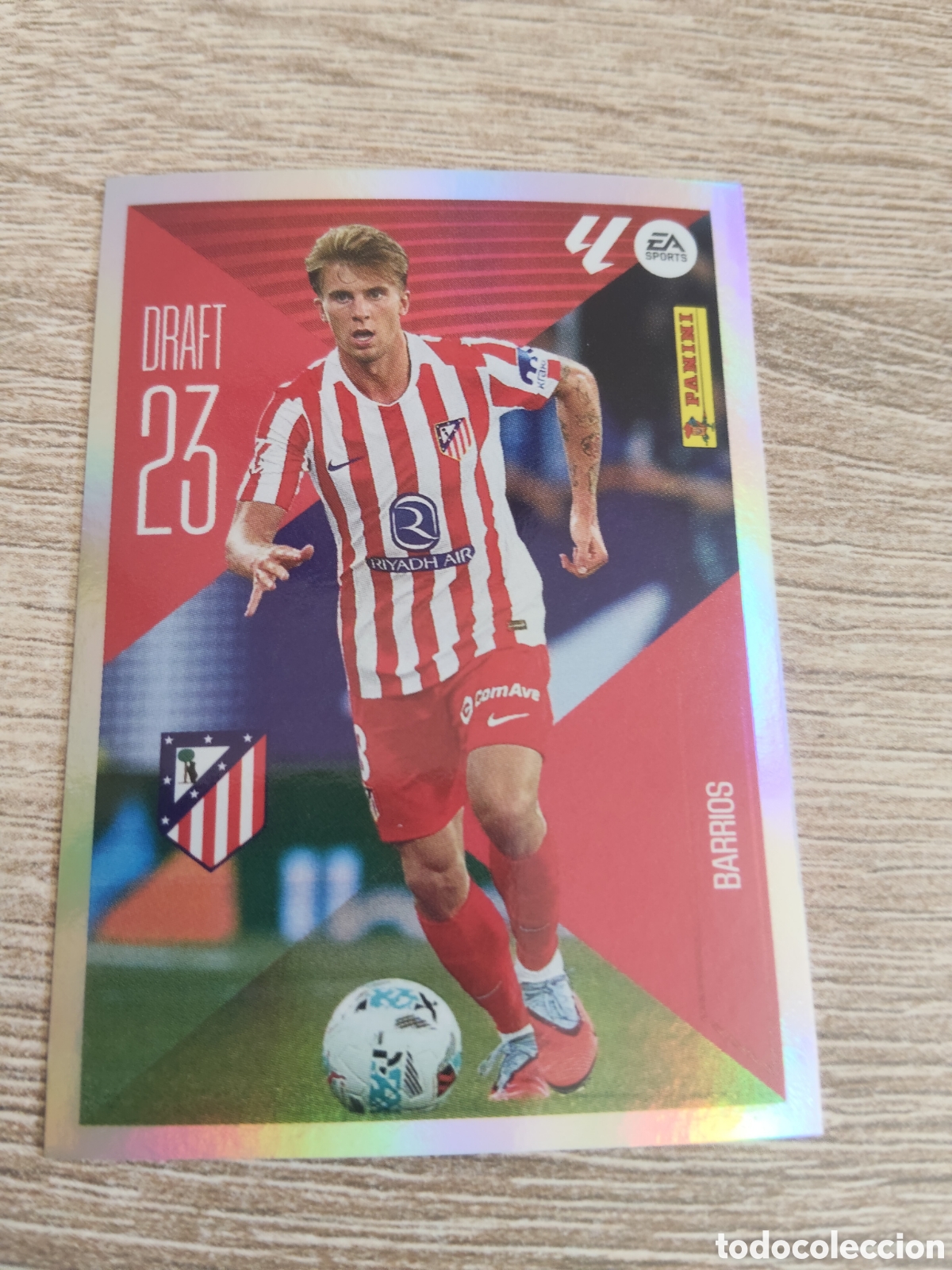 Cromos de f&uacute;tbol: Barrios Atl&eacute;tico de Madrid draft 23 liga 2026 2027 26 27 ediciones este