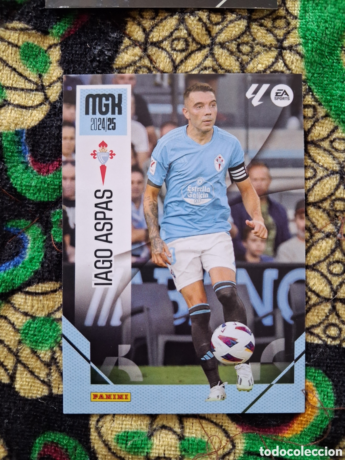 Cromos de f&uacute;tbol: Iago Aspas N&ordm; 124 RC Celta LaLiga Santander Megacracks 2024 2025 Panini 24 25
