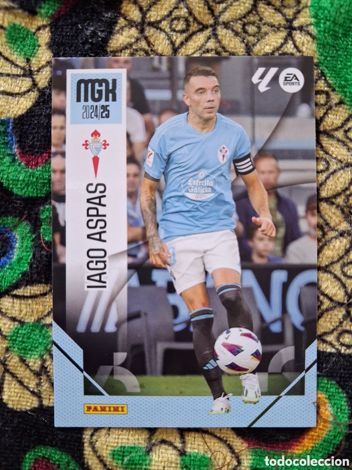 Cromos de f&uacute;tbol: Iago Aspas N&ordm; 124 RC Celta LaLiga Santander Megacracks 2024 2025 Panini 24 25