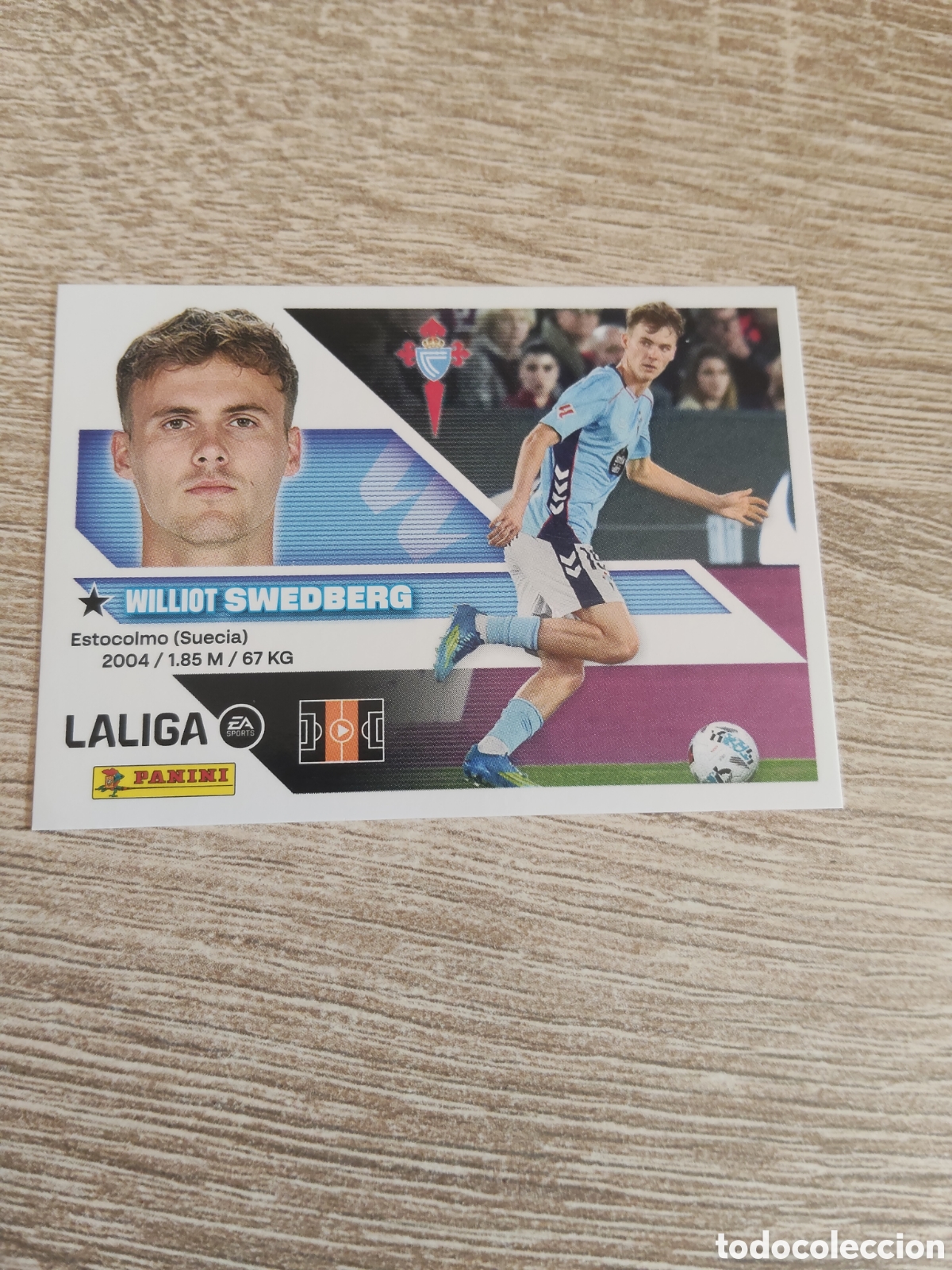 Cromos de f&uacute;tbol: Swedberg Celta de Vigo liga 2026 2027 26 27 ediciones este