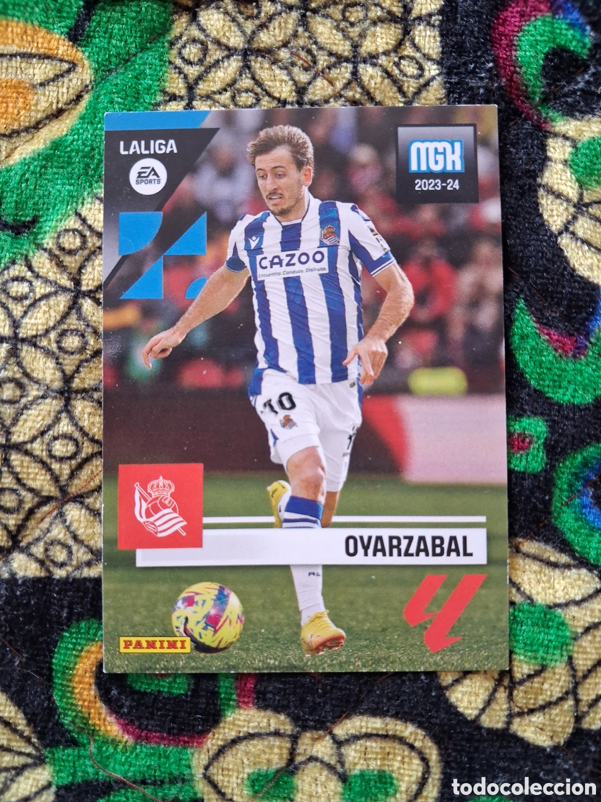 Cromos de f&uacute;tbol: 321 OYARZABAL REAL SOCIEDAD CROMOS MEGACRACKS MGK PANINI FUTBOL LIGA 2023 2024 23 24