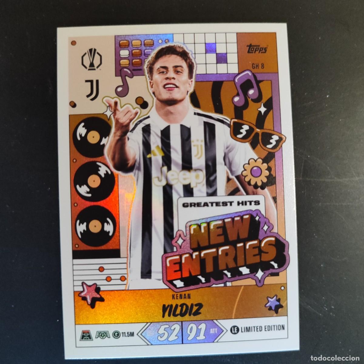 Cartes &agrave; collectionner de Football: 20 ANIVERSARIO MATCH ATTAX 26/27 UCL CARD NEW ENTRIES YILDIZ JUVENTUS LE # GH 8 TOPPS