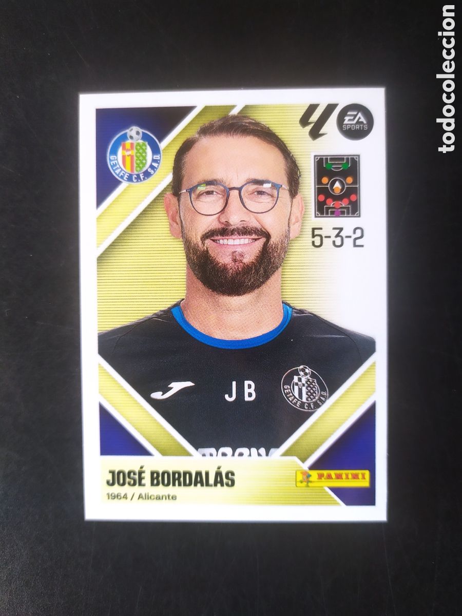 Cromos de f&uacute;tbol: Liga este 2026 2027 26 27 panini Jos&eacute; Bordalas n&deg; 2 Getafe
