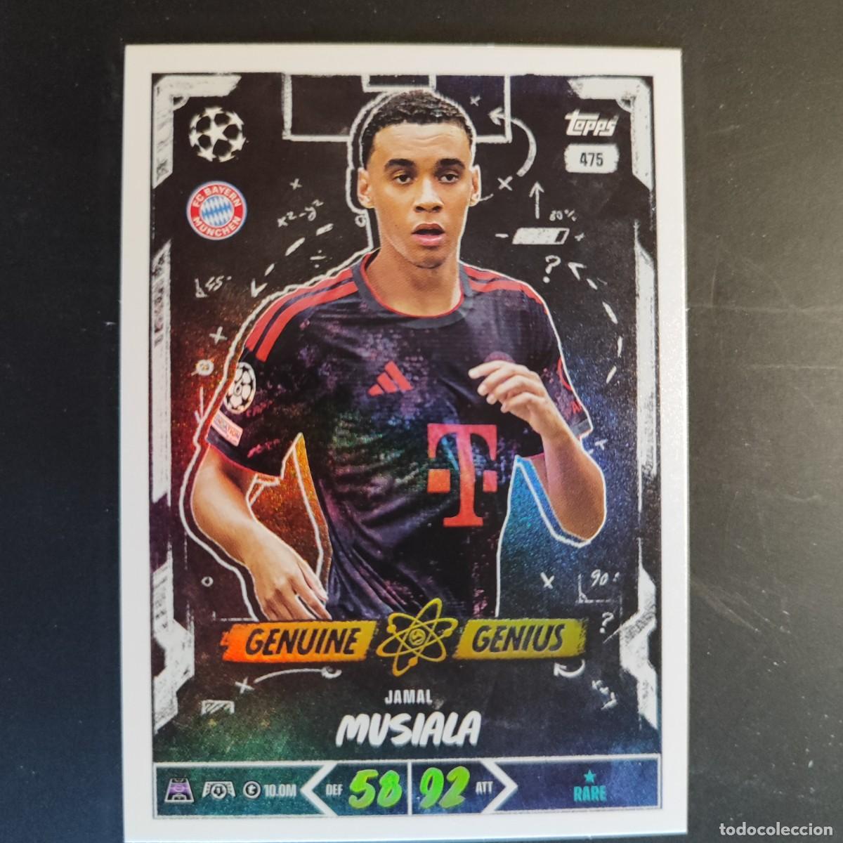 Cartes &agrave; collectionner de Football: 20 ANIVERSARIO MATCH ATTAX 26/27 UCL CARD GENUINE/GENIUS MUSIALA BAYER MUNICH # 475 TOPPS