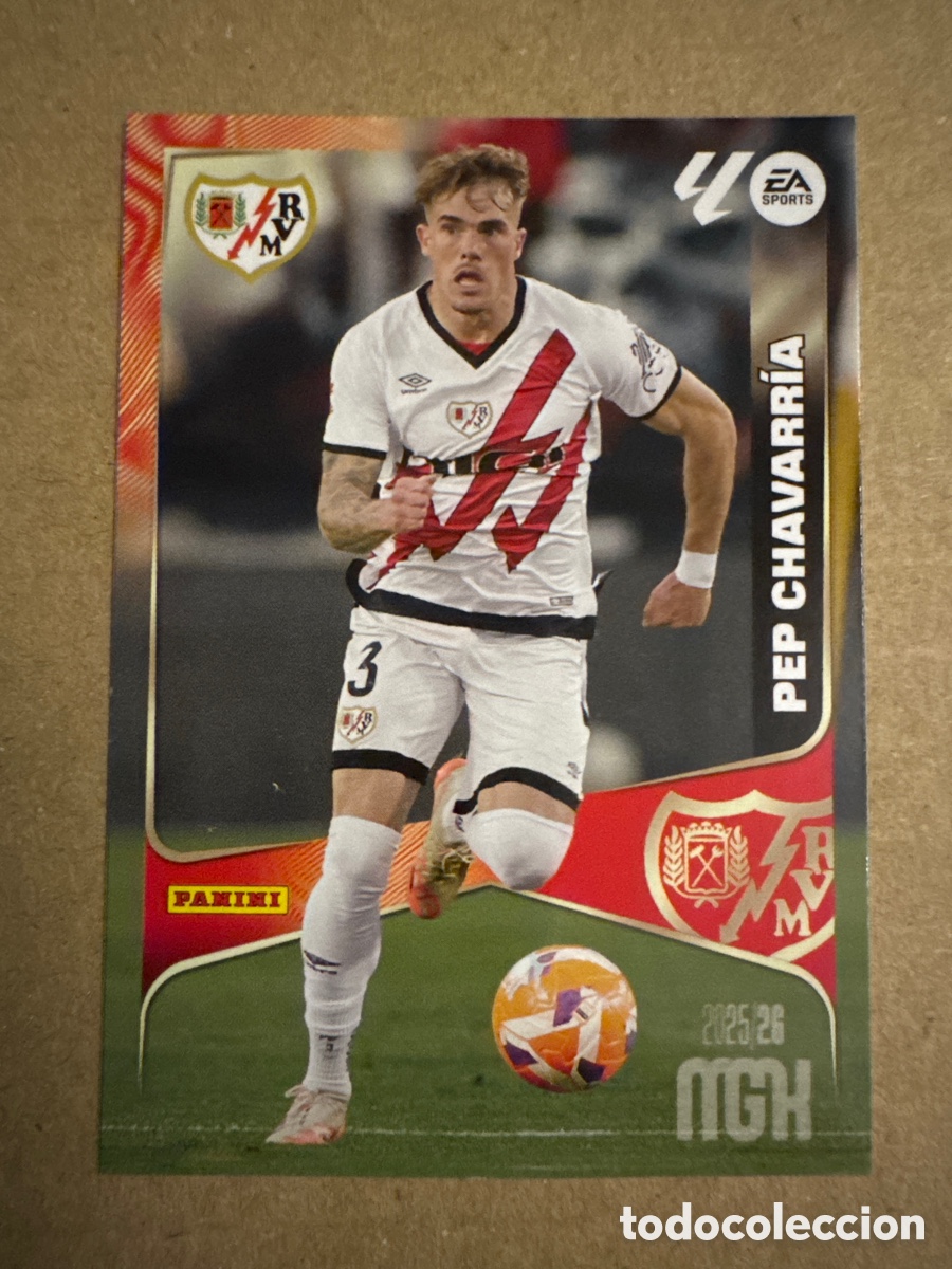 Cromos de Futebol: # 296 Pep Chavarr&iacute;a Rayo Vallecano Megacracks 25 26 2025 2026 MGK