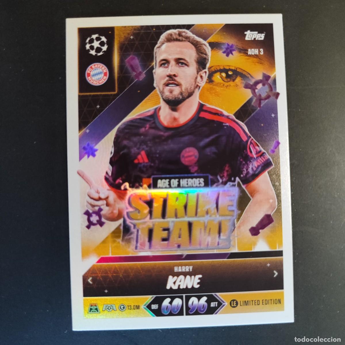 Figurine di Calcio: 20 ANIVERSARIO MATCH ATTAX 26/27 UCL CARD STRIKE TEAM KANE BAYER MUNICH LE # AOH 3 TOPPS