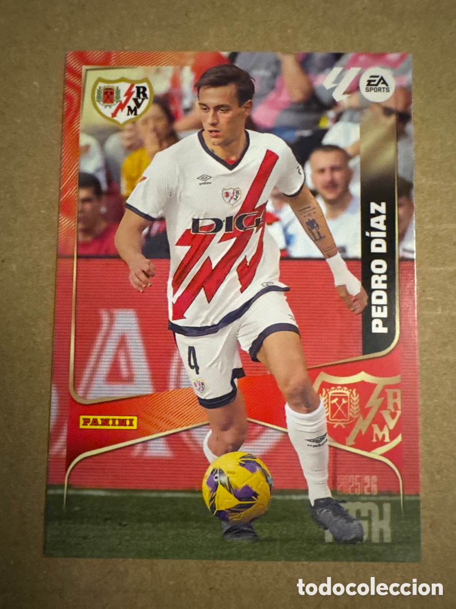 Cromos de f&uacute;tbol: # 298 Pedro D&iacute;az Rayo Vallecano Megacracks 25 26 2025 2026 MGK