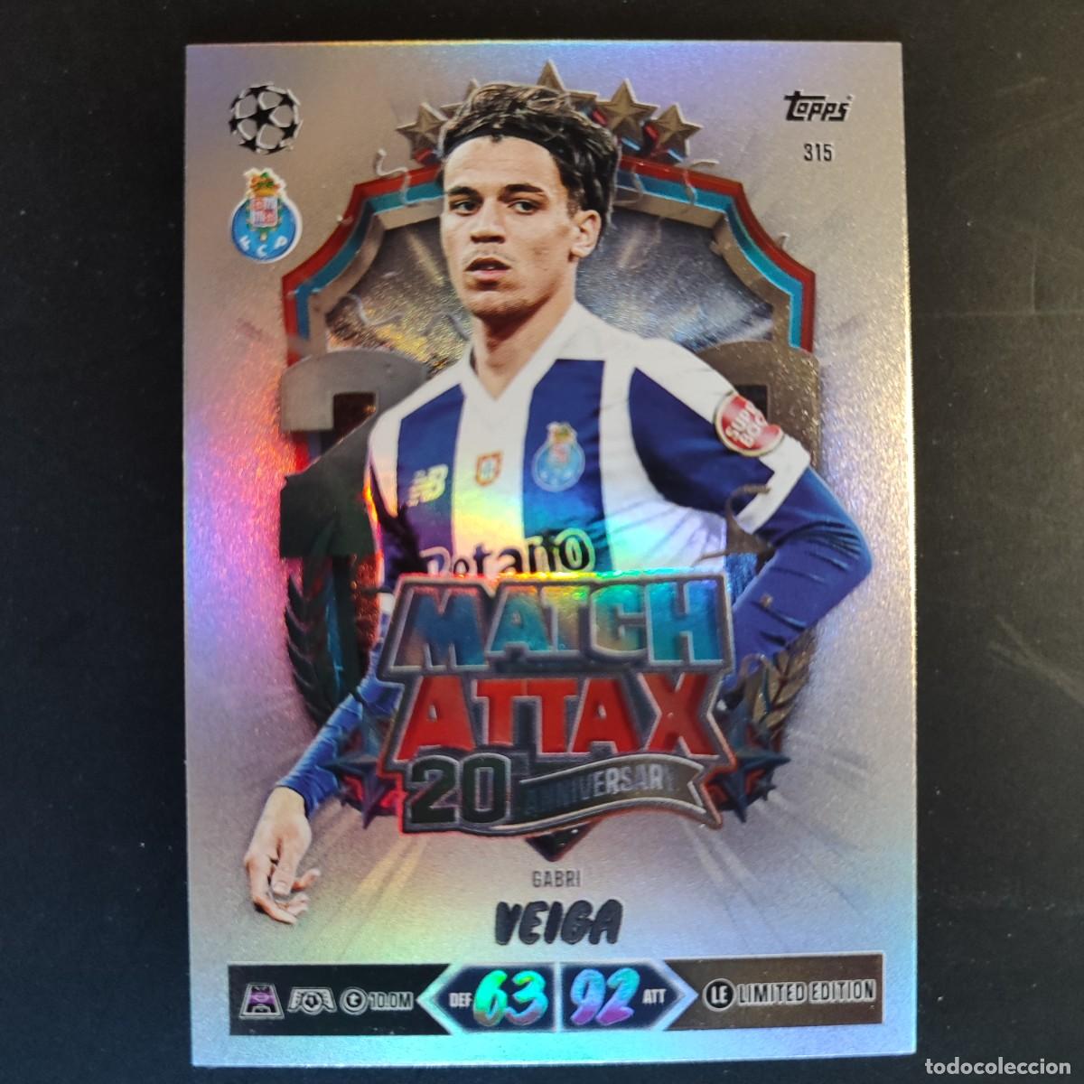 Cartes &agrave; collectionner de Football: 20 ANIVERSARIO MATCH ATTAX 26/27 UCL CARD 20 ANIVERSARIO VEIGA PORTO LE # 315 TOPPS
