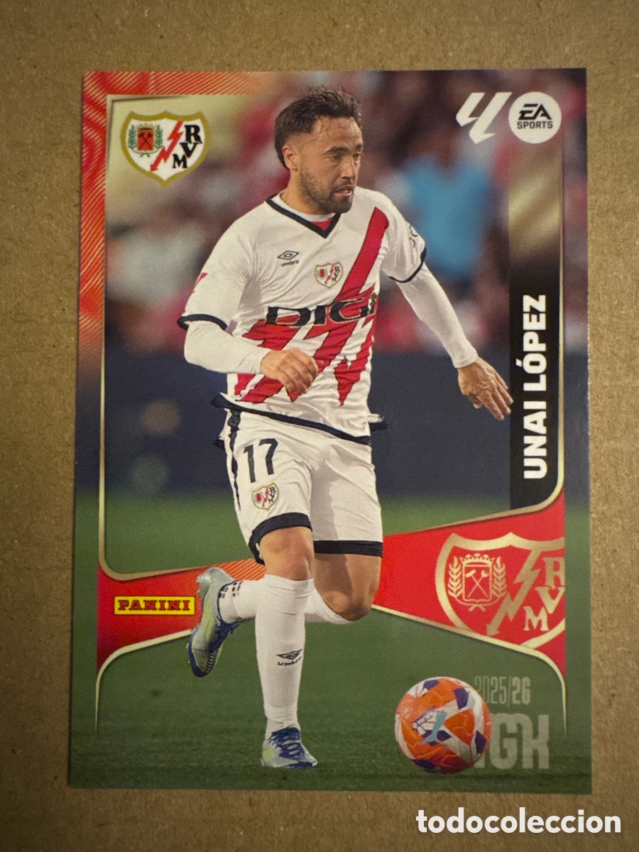 Cromos de f&uacute;tbol: # 300 Unai L&oacute;pez Rayo Vallecano Megacracks 25 26 2025 2026 MGK