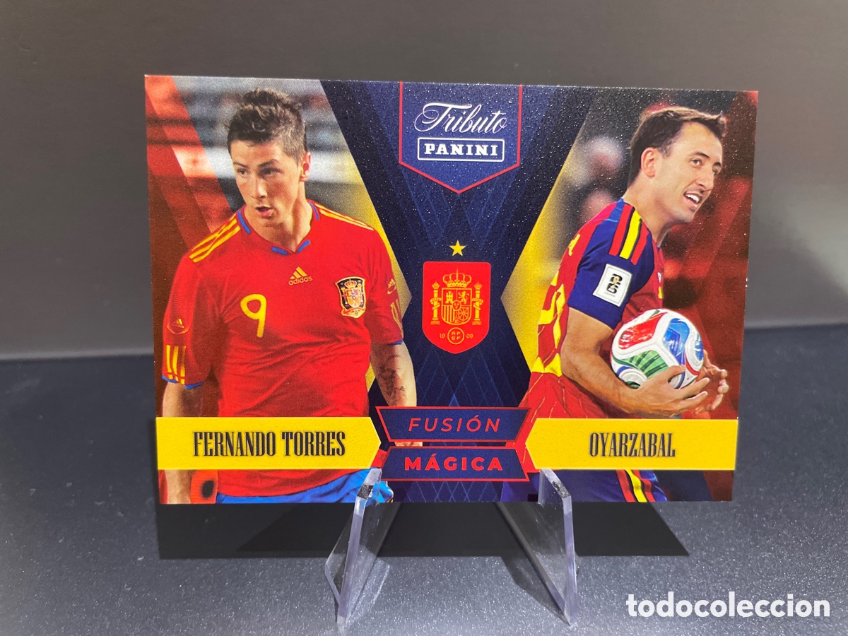 Fu&szlig;ball-Sticker: Torres Oyarzabal 87 Fusion Magica Panini Tribute Seleccion Espa&ntilde;ola 2010-2026 Vamos Campeones