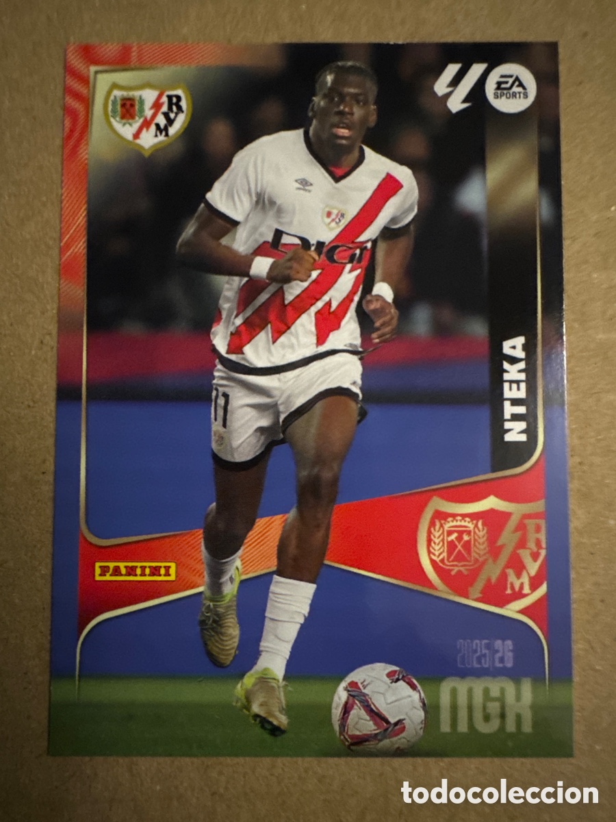 Cromos de f&uacute;tbol: # 302 Nteka Rayo Vallecano Megacracks 25 26 2025 2026 MGK