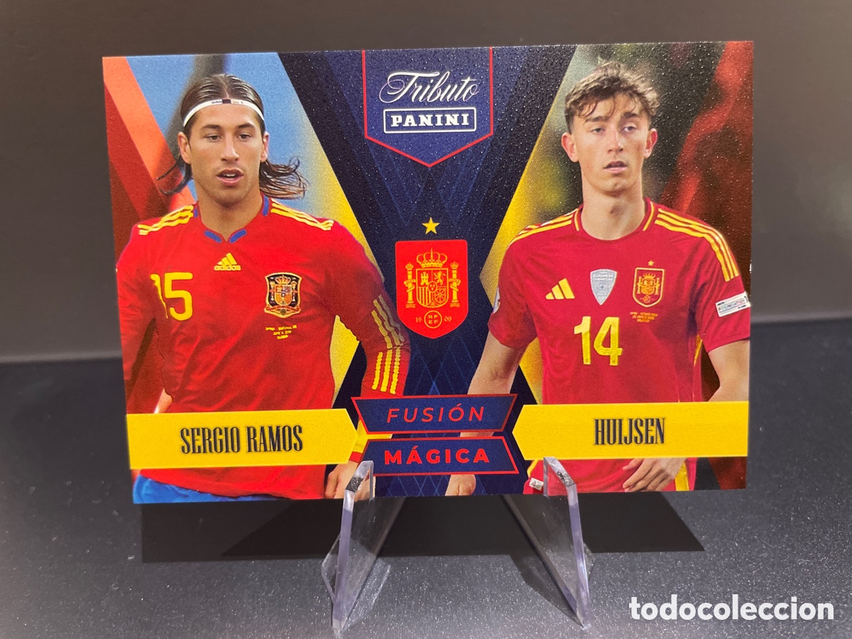 Figurine di Calcio: Sergio Ramos Huijsen 83 Fusion Magica Panini Tribute Seleccion Espa&ntilde;ola 2010-2026 Vamos Campeones