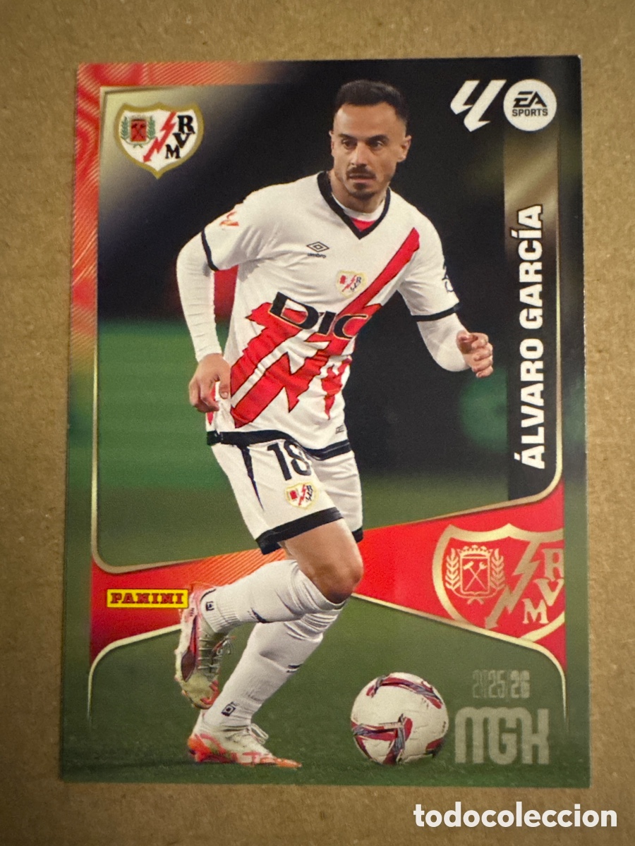 Cromos de f&uacute;tbol: # 304 &Aacute;lvaro Garc&iacute;a Rayo Vallecano Megacracks 25 26 2025 2026 MGK
