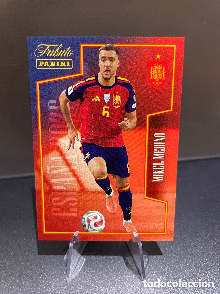 Figurine di Calcio: Mikel Merino 55 Panini Tribute Seleccion Espa&ntilde;ola 2010-2026 Vamos Campeones
