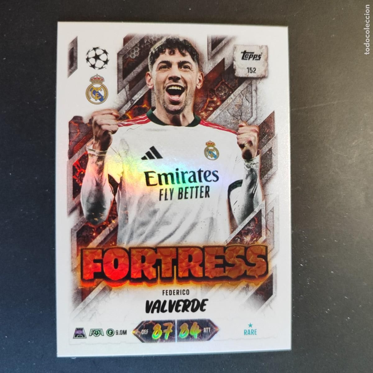 Cromos de f&uacute;tbol: 20 ANIVERSARIO MATCH ATTAX 26/27 UCL CARD FORTRESS VALVERDE REAL MADRID # 152 TOPPS