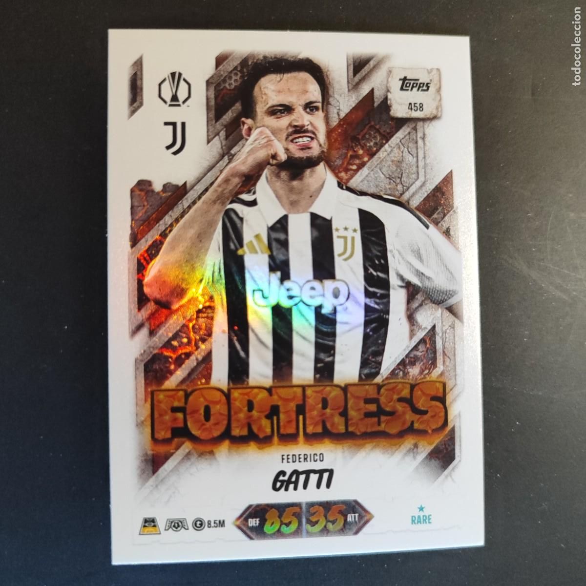 Football Stickers: 20 ANIVERSARIO MATCH ATTAX 26/27 UCL CARD FORTRESS GATI JUVENTUS # 458 TOPPS