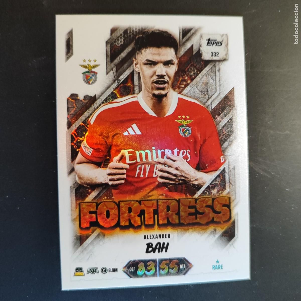 Figurine di Calcio: 20 ANIVERSARIO MATCH ATTAX 26/27 UCL CARD FORTRESS BAH BENFICA # 332 TOPPS