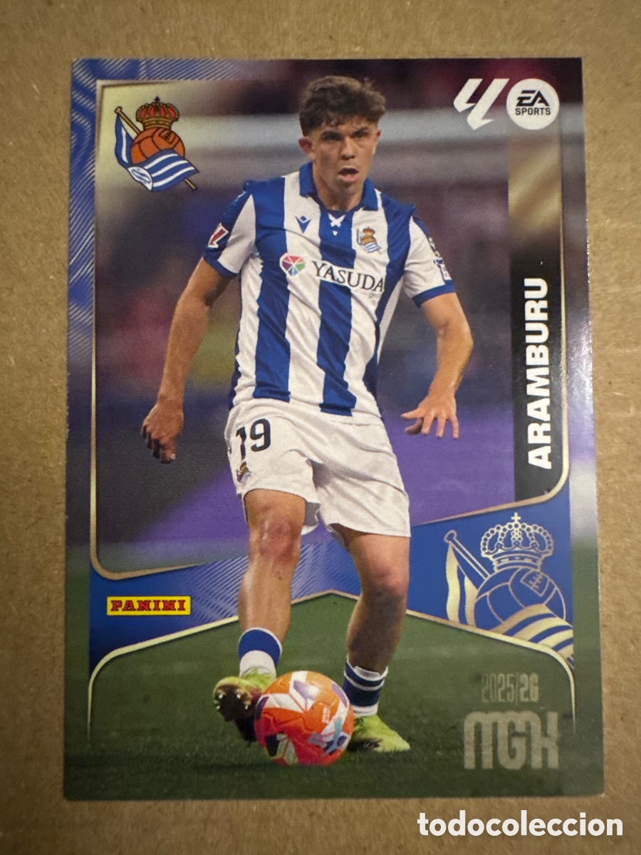 Cromos de f&uacute;tbol: # 310 Aramburu Real Sociedad Megacracks 25 26 2025 2026 MGK
