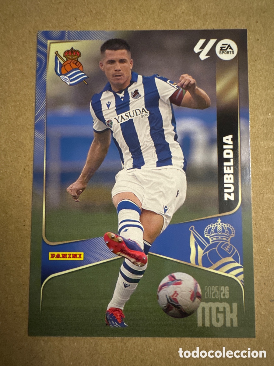 Cromos de f&uacute;tbol: # 312 Zubeldia Real Sociedad Megacracks 25 26 2025 2026 MGK